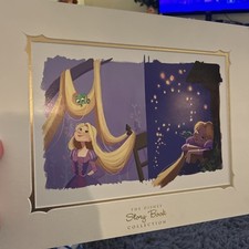 Disney Story Book Collection Deluxe Art Print - Rapunzel- Matted Tangled picture