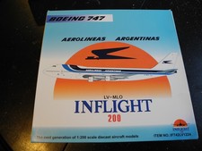 ULTRA RARE Inflight 1 200 BOEING 747 Aerlineas Argentinas, Very Rare, PERFECT picture