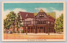 Mariemont Inn Cincinnati OH 1947 Linen Postcard Tudor Revival Hotel Dexter picture