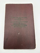 Vtg  1929 Interstate Commerce Steam Locomotive Inspection Law Trains Rule Book picture