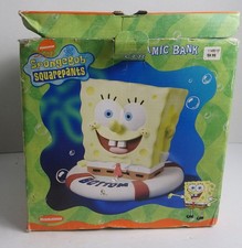 Vintage 2003 Nickelodeon Spongebob SquarePants Ceramic Piggy Bank Bottom NOB picture