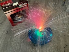 Vintage UFO Fiber Optics Lamp - Rotating & Color Changing Lights Read Below picture
