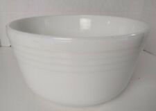 Vintage PYREX White Milk Glass HAMILTON BEACH Mixing Bowl #1 Ribbed 1940's USA picture