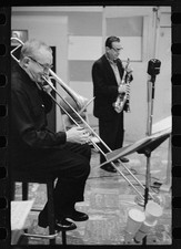 Dorsey Brothers 1950s Jazz Musicians Trombone Saxophone Studio Recording picture