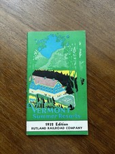 VTG 1932 Vermont Summer Resorts Camps Directory Rutland Railroad Art Deco Travel picture