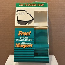 Vintage NOS Newport Pleasure Cigarettes Wrap-around Sport Sunglasses picture
