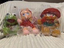 Vintage 1988 McDonalds Baby Muppets With Tags- Kermit, Fozzie, Miss Piggy picture