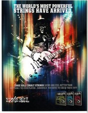 2012 ERNIE BALL Slinky Cobalt Guitar Strings SLASH art Magazine Ad picture