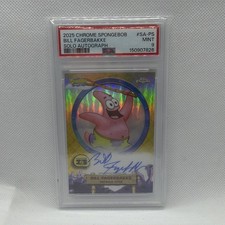 2025 Topps Chrome SpongeBob Fagerbakke Solo Auto SA-PS PSA 9 picture