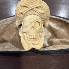 meerschaum pipes vintage hand carved new Pirate Skeleton picture