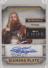 2021 Upper Deck Marvel Black Diamond Plate Ray Stevenson as Volstagg Auto 1j8 picture