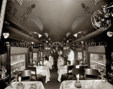 1902 Railroad DINING CAR Interior PHOTO Delaware & Western RR (149-R ) picture