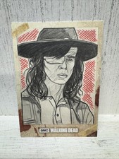 WALKING DEAD 2018 CARL GRIMES SKETCH CARD BY ARTIST Kevin West 1/1 picture