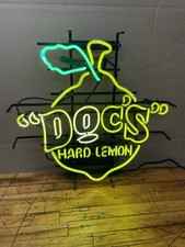Vintage Doc's Hard Lemon Neon Sign 25