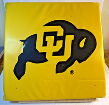 CU Buffalos University of Colorado Gold Black Deluxe Stadium Cushion 13.5 x 1.5 picture