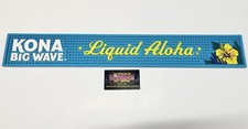 Kona Big Wave Ale Liquid Aloha Rubber Bar Rail Spill Mat 24x3.5” - Brand New picture