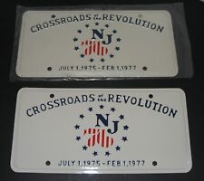 New Jersey NJ Bicentennial Crossroads of the Revolution License Plate Unused New picture