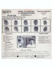 Baby Face Nelson Finger Prints, vintage photo reproduction High quality 069 picture