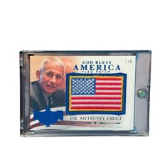 DECISION 2020 DR. ANTHONY FAUCI 1/5 BLUE GBA FLAG PATCH ALPHA RESIST TRUMP 2028 picture