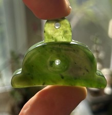 New Zealand Nephrite Jade Inanga Greenstone Shepherds Whistle picture