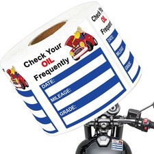 150 Oil Change Service Reminder Stickers Clear Window Lite Sticker Pack 2