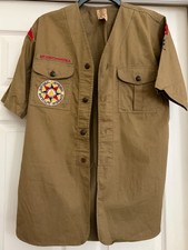 RARE 1935 SCOUT D.C JAMBOREE PATCH & RED ARCH PATCH VINTAGE BSA UNIFORM SHIRT picture