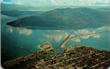 Vintage Postcard Aerial View of Pend Oreille Lake and Sandpoint Idaho ID    4116 picture