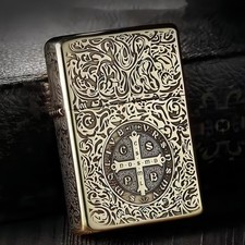 ZORRO Brass Constantine Edition Windproof Lighter Five-sided Deep Engraving picture