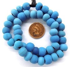 45 Southwest Blue Padre African Trade Beads #1880 Bin 66 picture