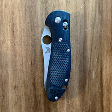 Benchmade Custom Griptilian Pocketknife Black G10 Handle Sheepsfoot blade picture