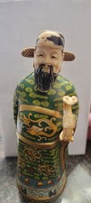 Vintage Chinese Cloisonne and Resin Scholar Figurine picture