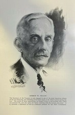 1925 Vintage Magazine Illustration Andrew W. Mellon Secretary of the Treasury picture
