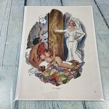 1972 Sexy Adult Cartoon Wedding Day Vtg Print Ad/Poster Pinup Art Magazine Page picture
