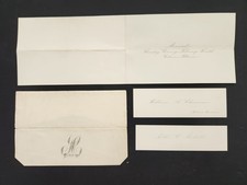 1875 antique WEDDING INVITATION galena il Wm CHAPMAN Nellie SMITH envelope cards picture