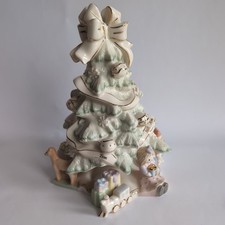 Lenox Vintage Christmas Tree Porcelain Holiday Traditions Centerpiece picture