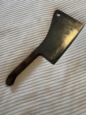 Vintage Unmarked Meat Cleaver Butcher Antique picture
