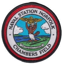 NAVAL STATION NORFOLK CHAMERS FIELD PATCH picture