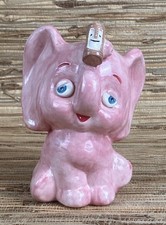 Eric October Pink Elephant Tiki Mug Holding Tiki Bob 5.5