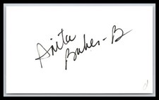 Anita Baker - Singer & Songwriter - 3x5 Card - Signed | Autograph (d) picture