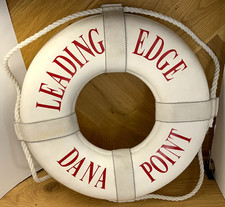 Jim-Buoy G-19 Nautical Life Ring Preserver Maritime Tiki Decor Vintage 18 Inch picture