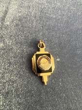 Vintage Sweetwater Union High School Charm Pendant Gold Tone Enamel picture