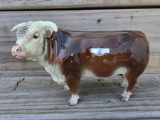 Rare Vintage 1954 Large Hagen-Renaker Designers' Workshop Hereford Bull 