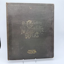 1893 Columbian World's Fair Atlas: Illustrations of Fair , Maps Merchant Imprint picture