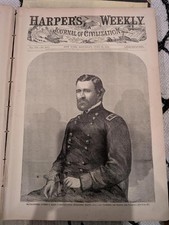 1863 Harper’s Weekly – July 25 Issue | VG+ | Ulysses S. Grant Front Page | picture