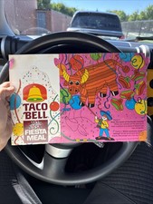 Vintage 1986 Taco Bell Fiesta Meal Box Rare Fast Food Kids Meal Excellent Cond. picture