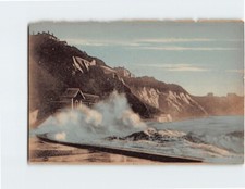 Postcard Tempête À La Côte des Basques Biarritz France picture