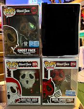 Funko POP Ghost Face Scream 3-Pack Lot #2089 #2074 #2114 Hot Topic Exclusive picture
