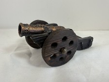 Vintage Artilleria Cannon Imperial Siglo XV Wood Spain 6 inches picture