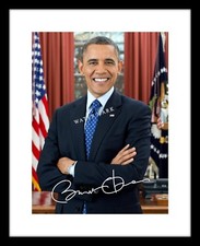 Barack Obama 8x10 Signed Photo Print Portrait Autographed US President picture
