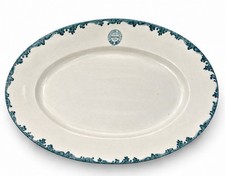 Antique Southern Pacific Hospital 17” Platter Harriman Blue Maddock Railroad picture